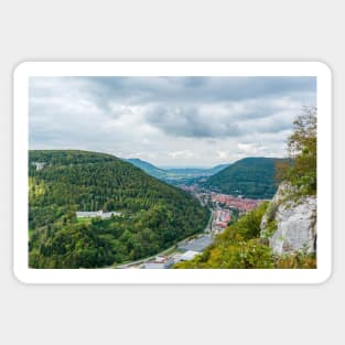 Bad Urach, view from the Grafensteige hill Sticker